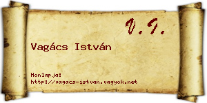 Vagács István névjegykártya